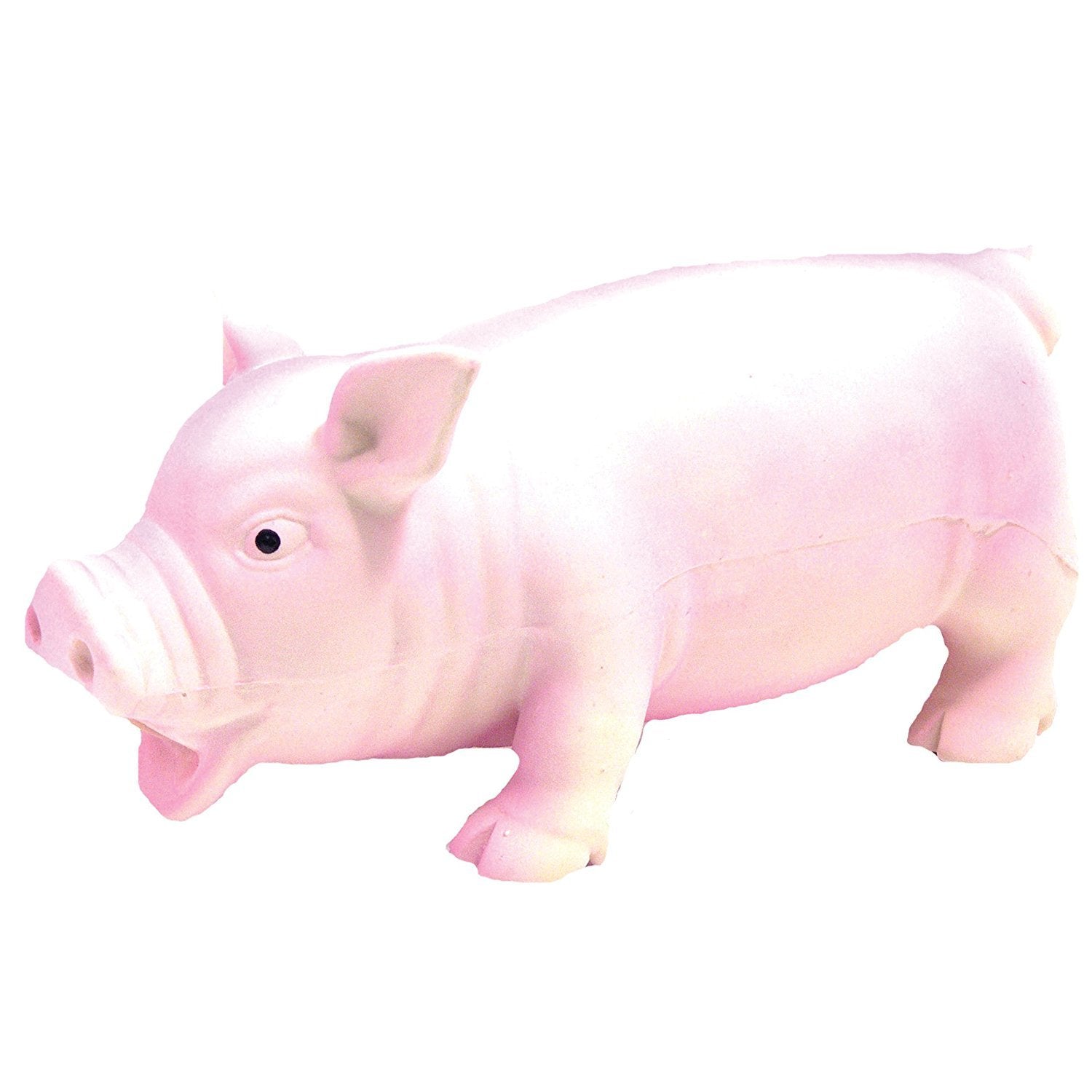 Rosewood Grunters Latex Pig Chew Toy - Large Size | Pink Color | Portable