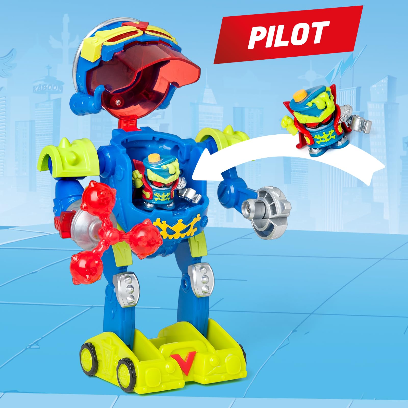 SUPERTHINGS RIVALS OF KABOOM Ultra Striker Mr. King Robot Playset | Exclusive Figure | 3+ Years 5