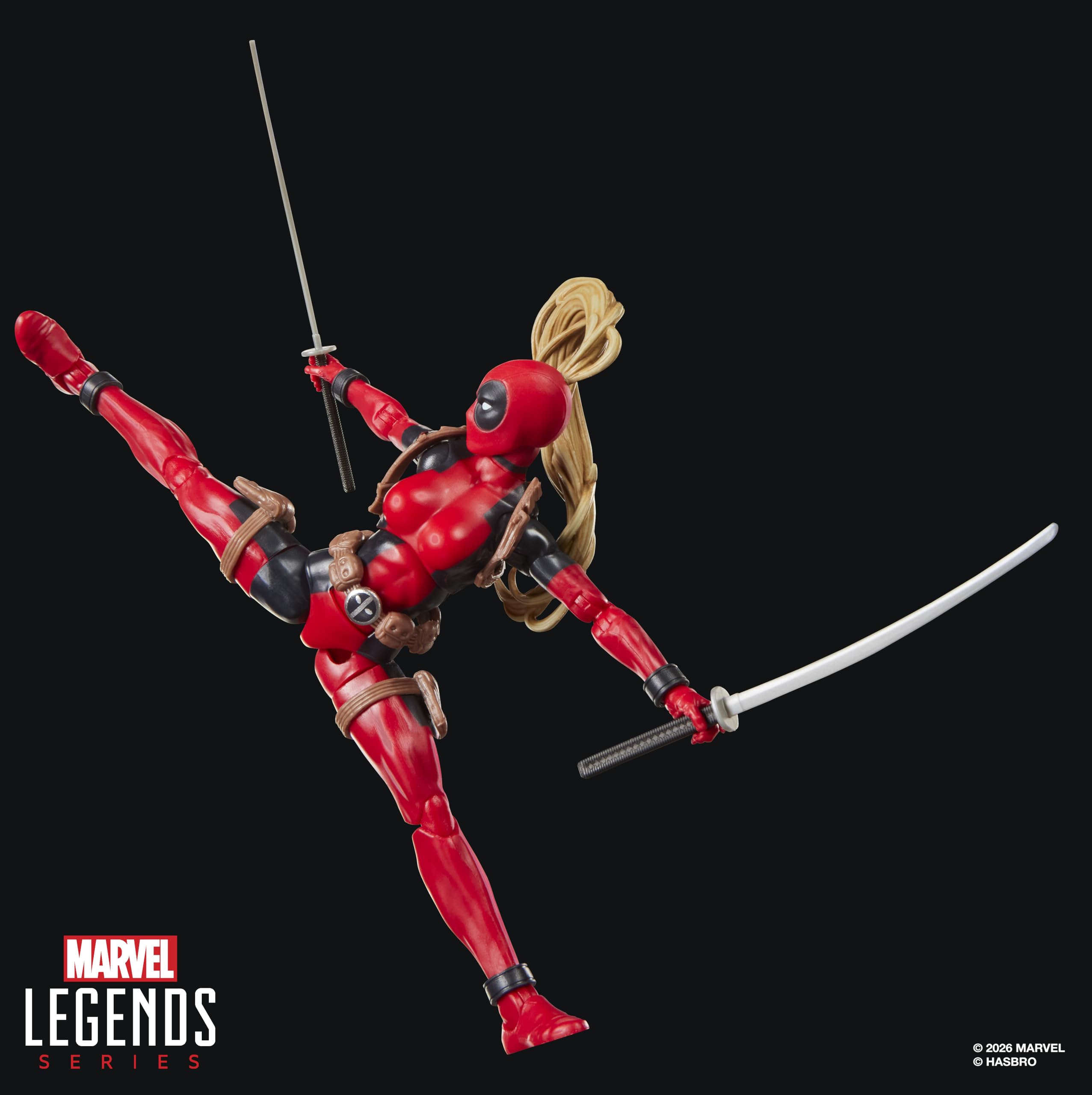Marvel Lady Deadpool Action Figure - 15cm Scale, Multicolor, Includes 5 Accessories & Build-A-Figure Part 6