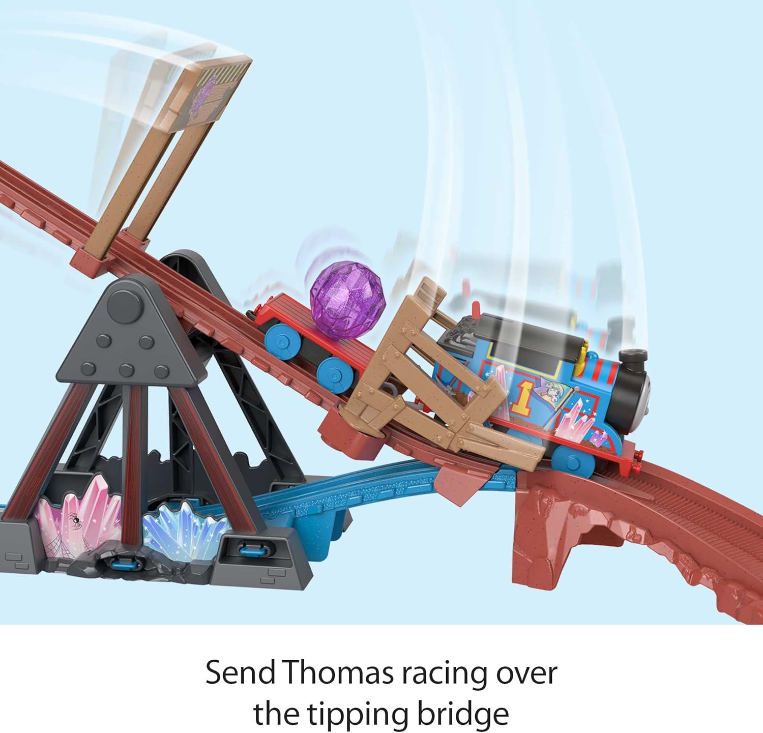 Fisher-Price Thomas and Friends Crystal Caves Adventure Train Set - Motorized Thomas Engine & Track Playset for Ages 3+ 6