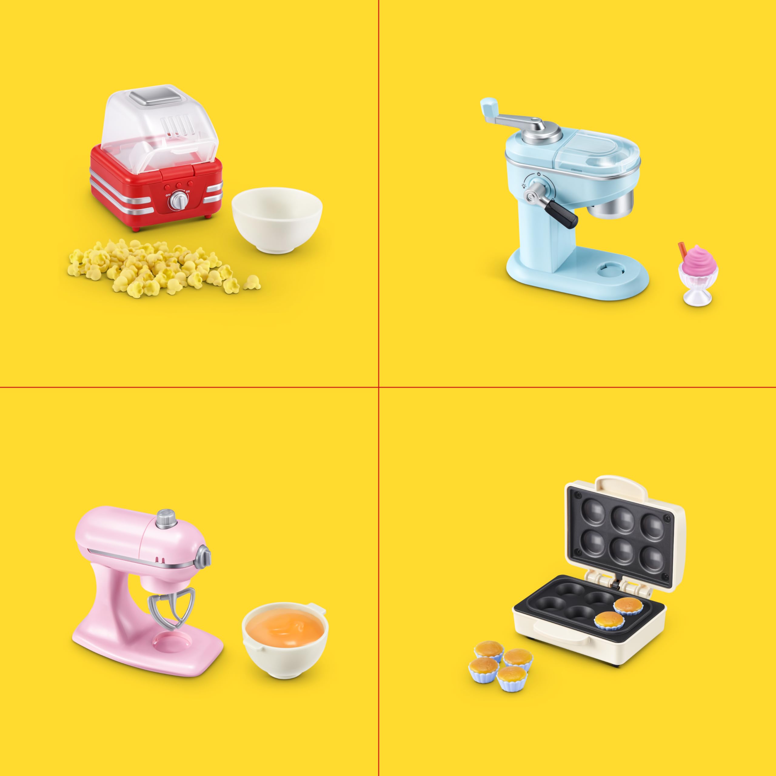 Mini Brands Magic Cook Kitchen Cup Cake Maker - Working UV Light | Miniature | Ages 3+ 7