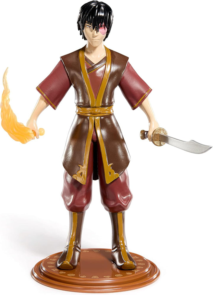 BendyFigs The Noble Collection Avatar: The Last Airbender - Zuko Bendable Posable Collectible Figure (NN8806)