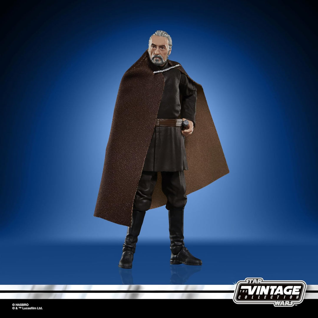 Star Wars The Vintage Collection Count Dooku Action Figure - Attack of the Clones 3.75-Inch Collectible for Ages 4+