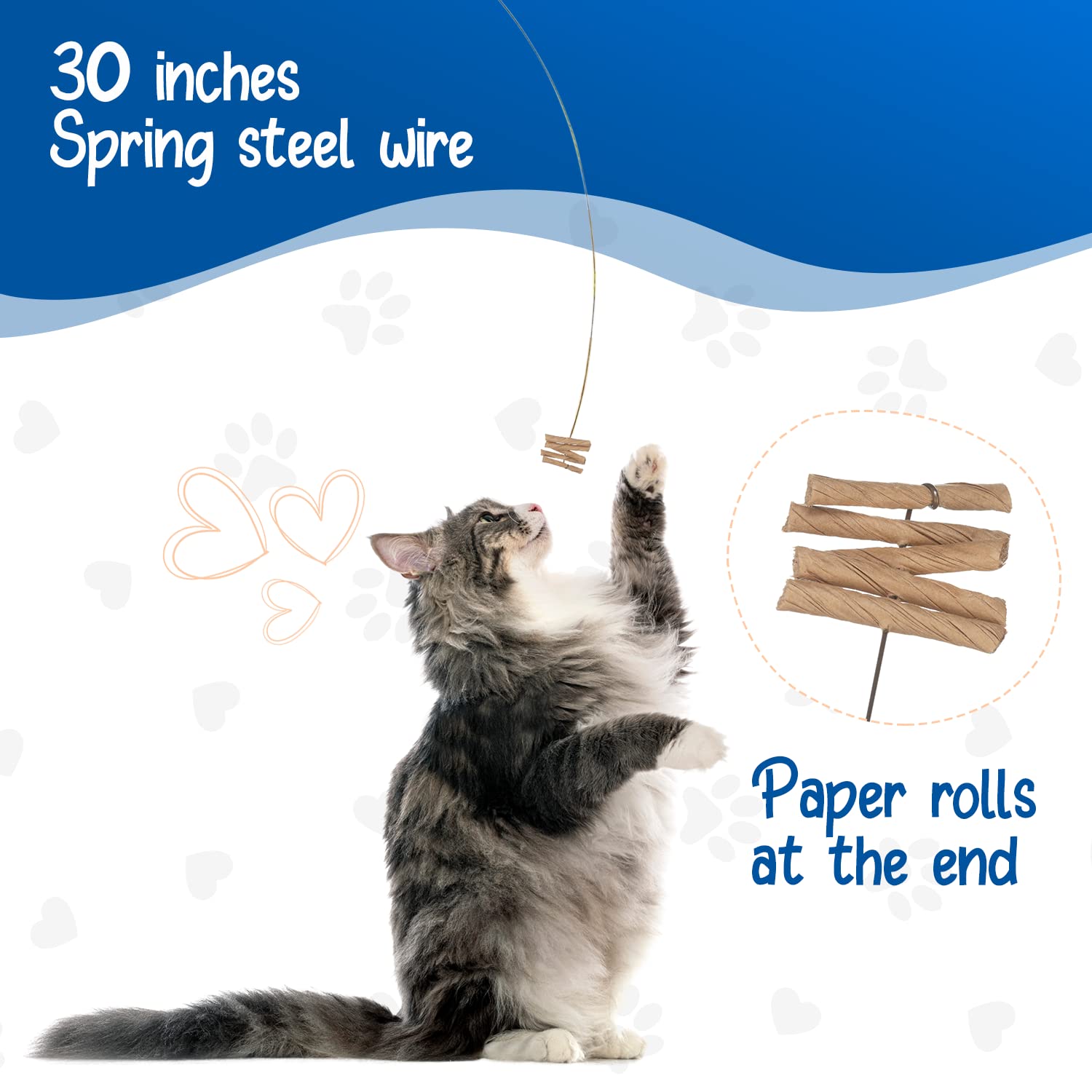 CAT DANCER Interactive Cat Toy - Cardboard, Stick Form, Portable 5