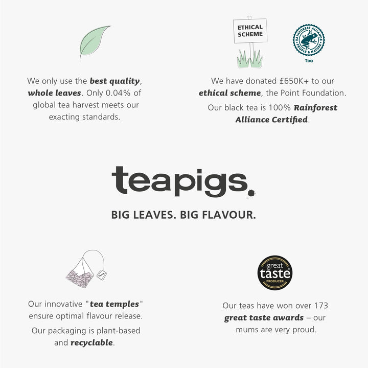 teapigs Chamomile & Manuka Honey Tea - Caffeine-Free Herbal Tea Bags