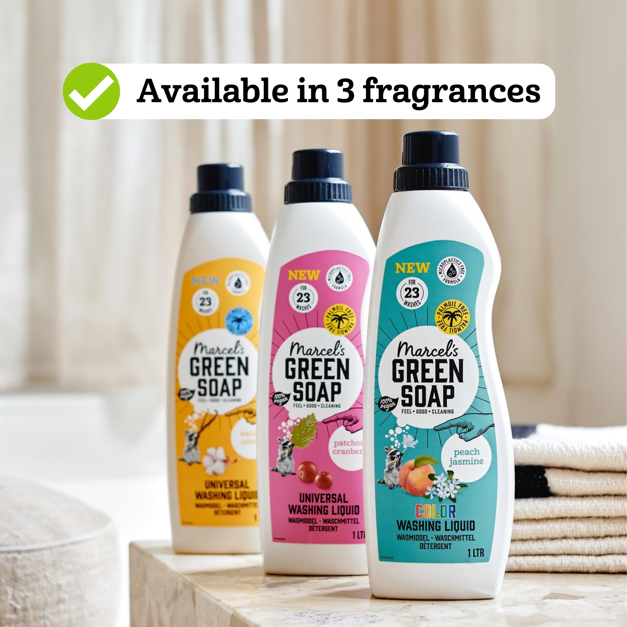 Marcel's Green Soap Universal Washing Liquid Refill Vanilla & Cotton | 1L | Vegan 6