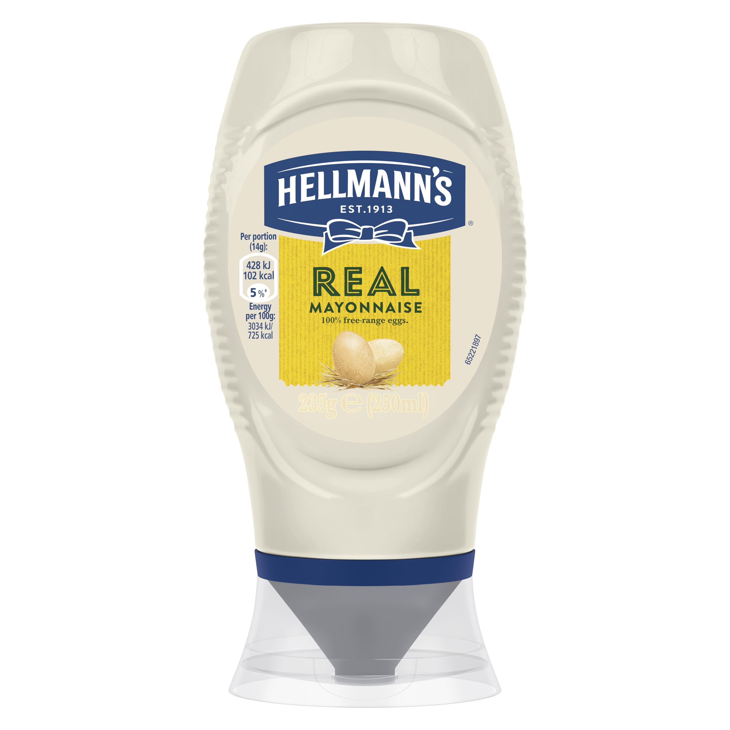 Hellmann's Real Mayonnaise - Made with 100% Free-Range Eggs | 250 ml Squeeze Bottle 1