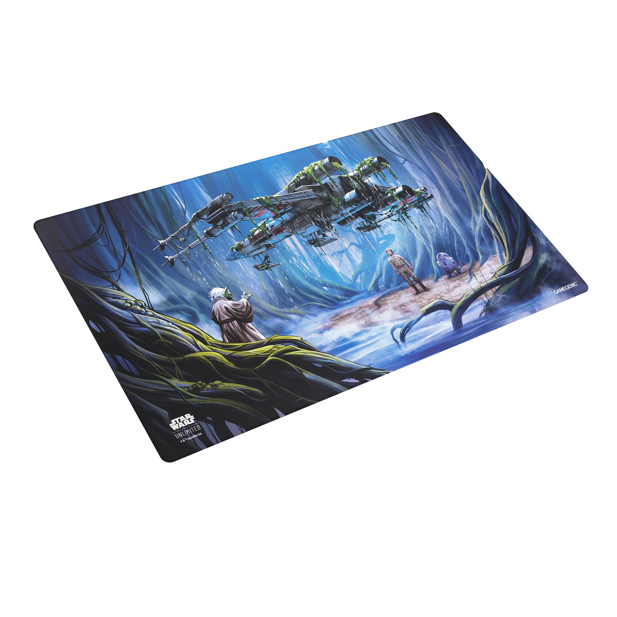 Gamegenic Star Wars: Unlimited Game Mat Set 5 - Dagobah | 2mm Thick Rubber | Unisex Adult