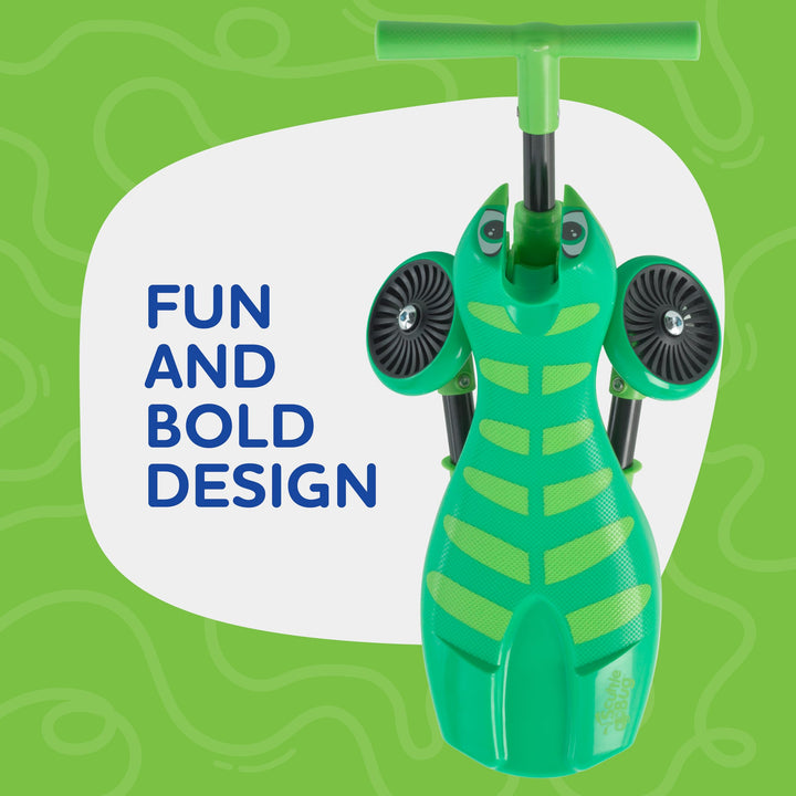 Scuttlebug 3-Wheel Foldable Ride-On Tricycle - Grasshopper Design for 1-3 Year Olds