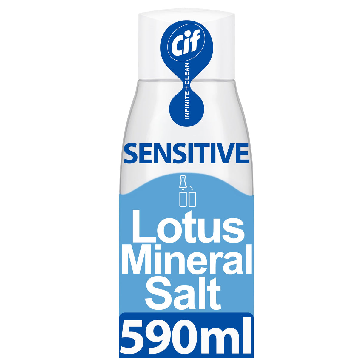 Cif Infinite Clean Sensitive Lotus & Mineral Salt All in One Cleaner Spray - 590 ml