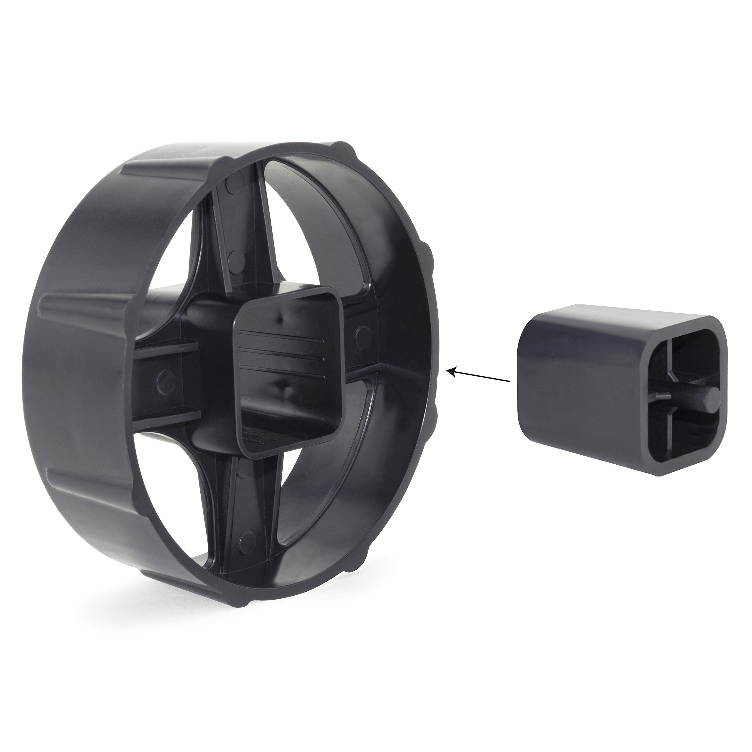 RAPESCO 1584 Replacement Tape Dispenser Core and Wheel | Fits 33m/66m Tapes (25mm Width)