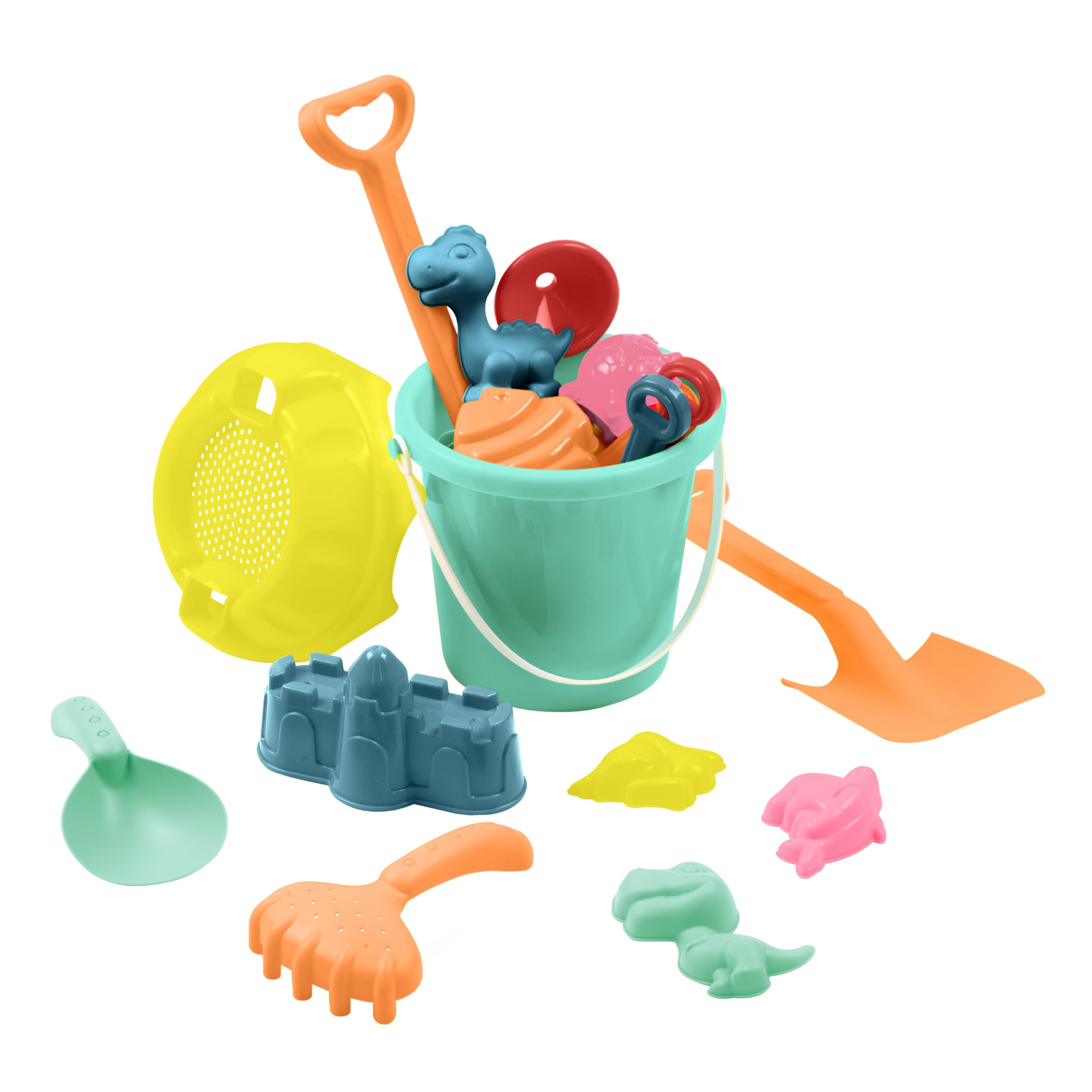 Mookie Activo 25 Piece Kids Beach Bucket and Spade Set with Moulds | Ages 18m+ 1