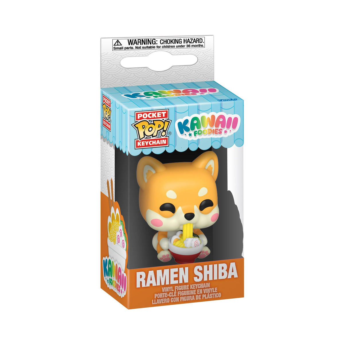 Funko POP! Keychain Foods - Ramen Shiba Vinyl Mini Figure Keyring | 4.63-inch Tall | Ages 3+