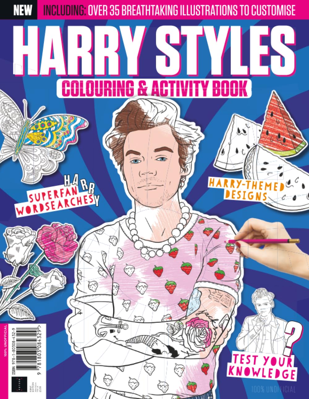 Future Publishing Harry Styles Coloring & Activity Book - 35+ Illustrations | Paperback 1