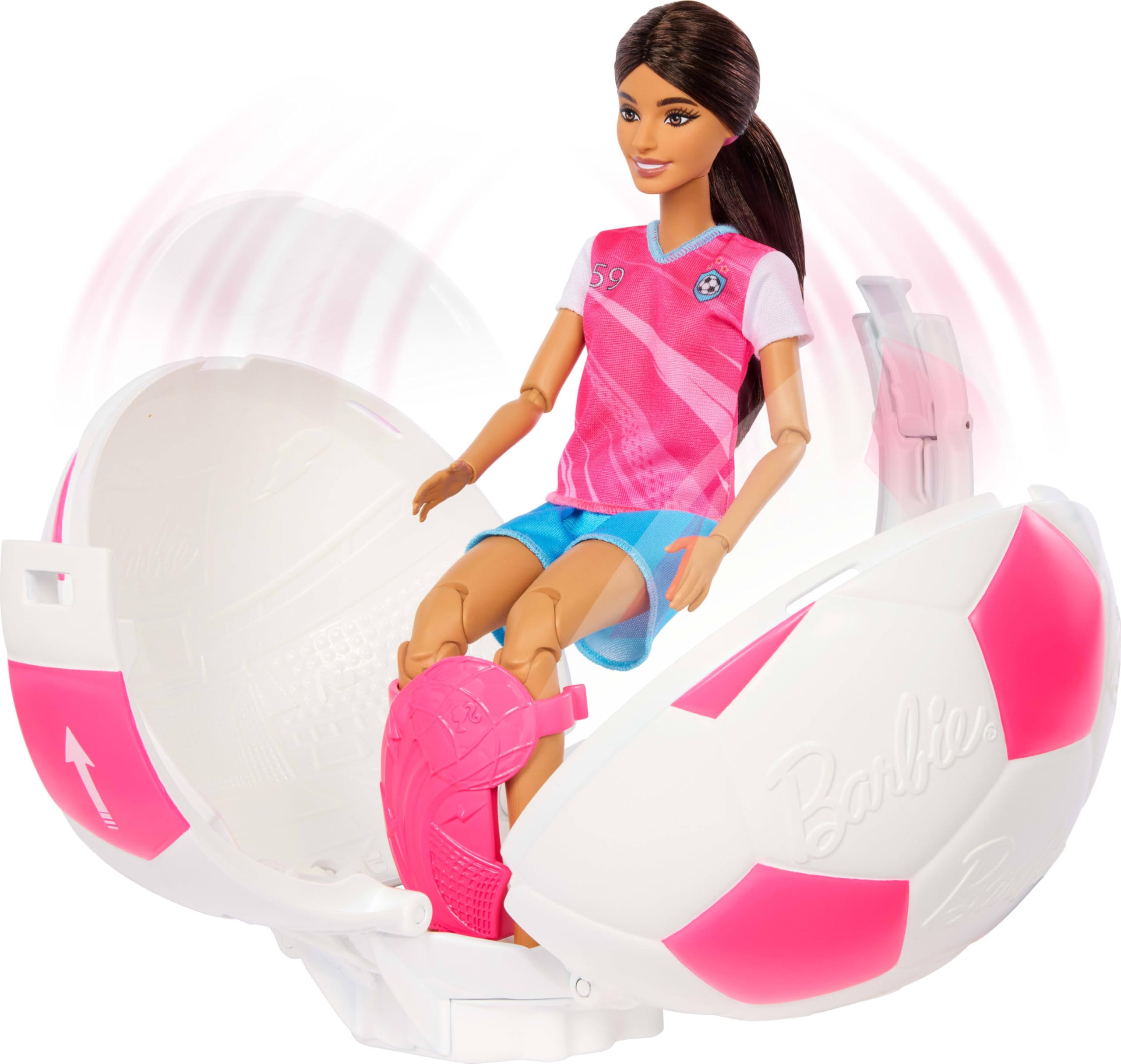 Barbie Team Roll and Reveal Soccer Player Doll - 8 Surprises | Ages 5+ | Plastic 4