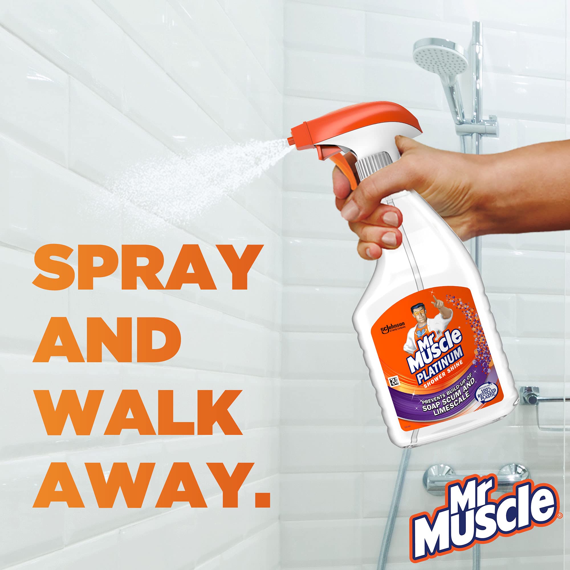 Mr Muscle Platinum Shower Shine Spray - Prevents Limescale & Soap Scum | 750 ml 6