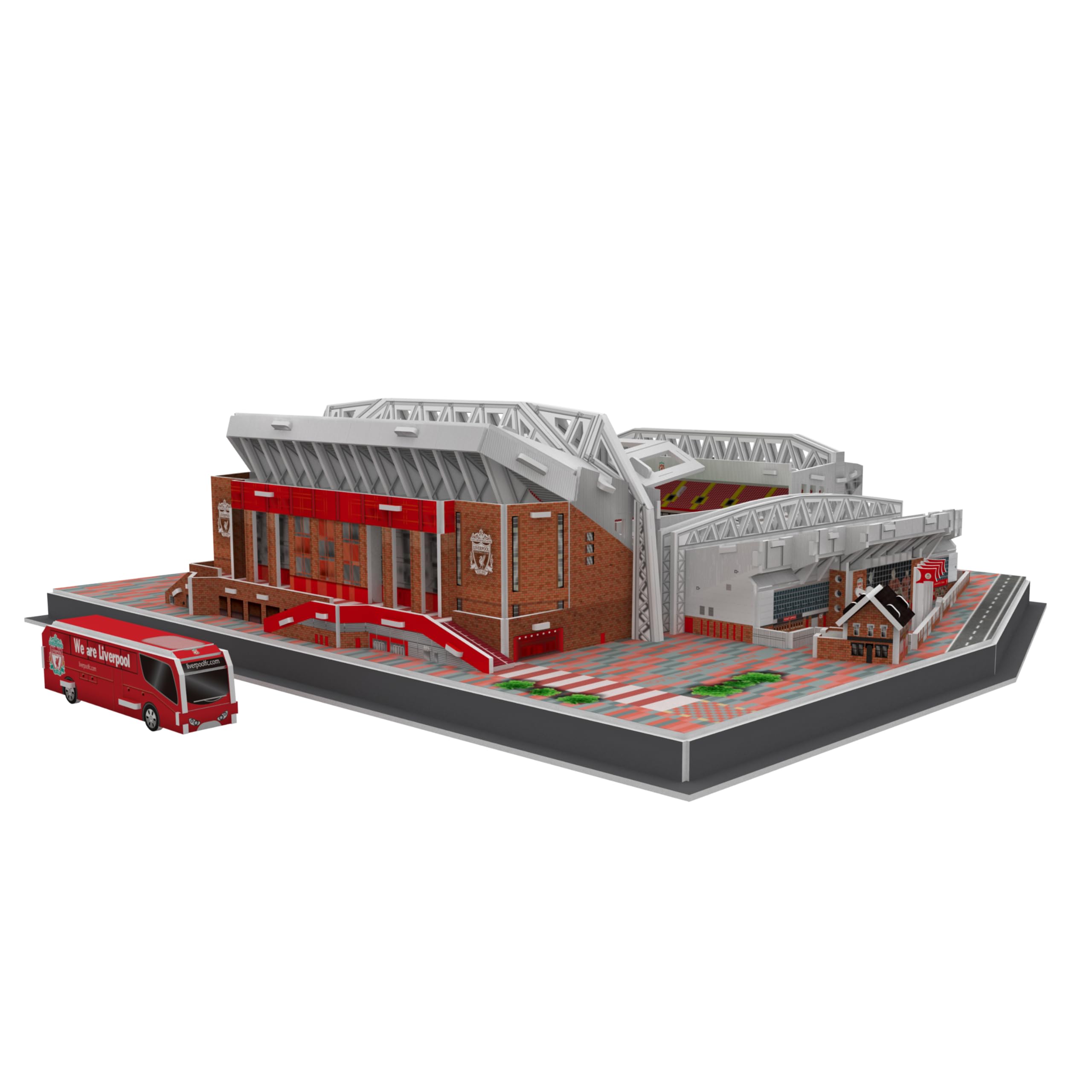 University Games Liverpool FC Anfield Stadium 3D Puzzle - 141 Pieces | Ages 7+ 7