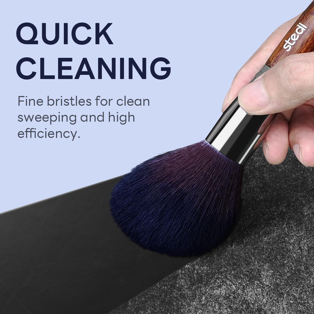 stedi Model Cleaning Brush Set - 3 Piece Precision Dusting Tool for Gundam, Statues, Scale Models 5
