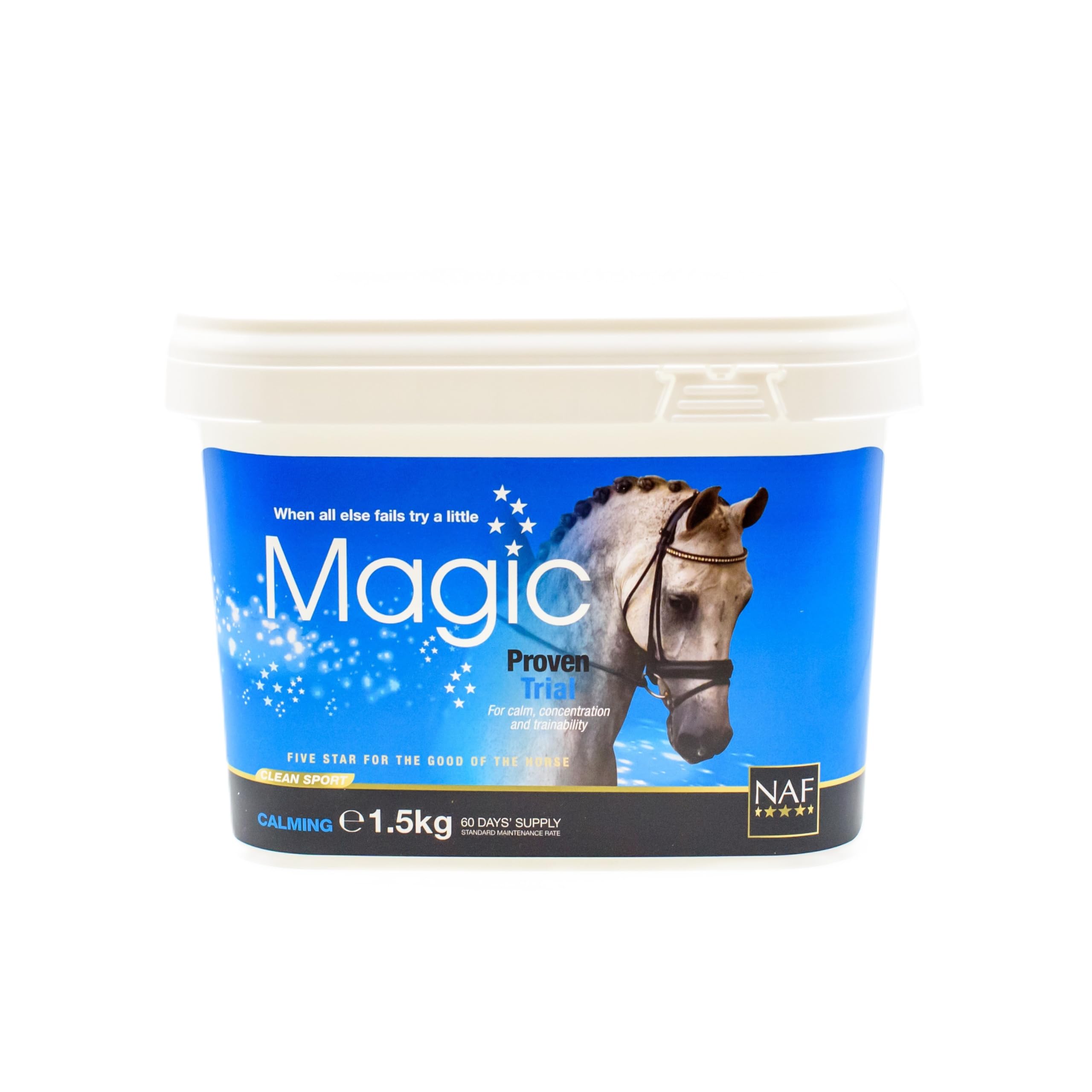 NAF Five Star Magic Calming Supplement for Horses - Magnesium Powder 1.5kg