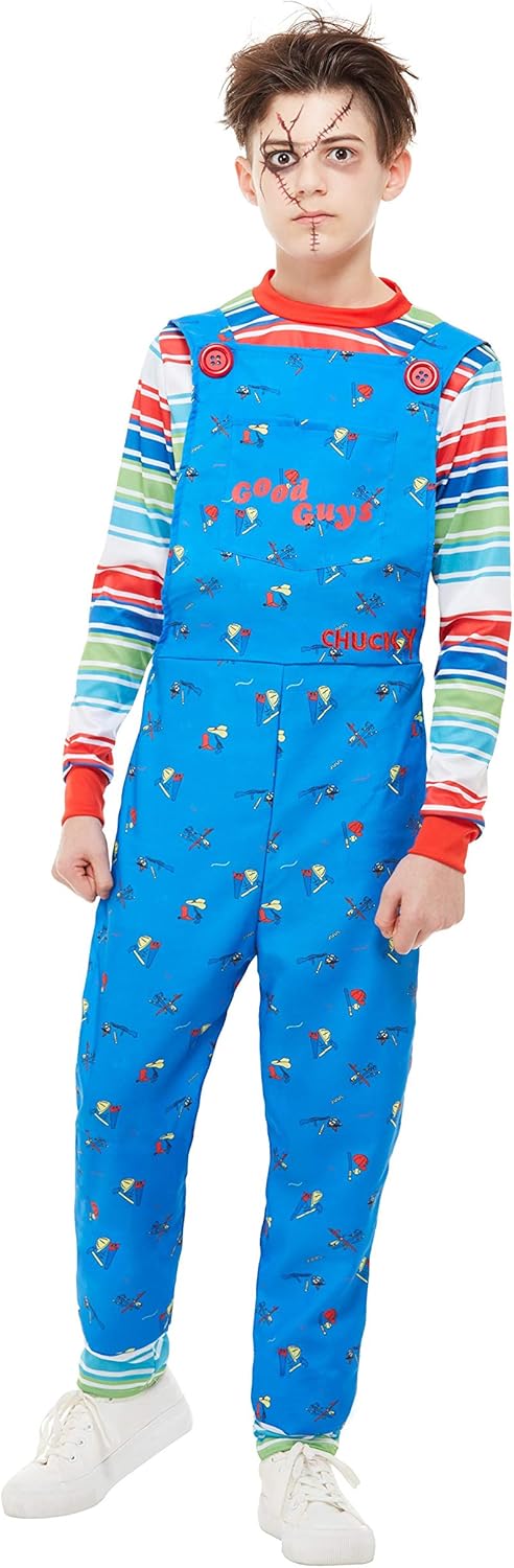 Smiffys Chucky Costume - Kids Unisex Halloween Fancy Dress
