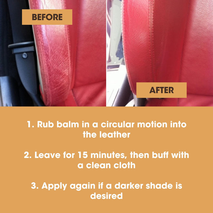 Furniture Clinic Leather Recolouring Balm - Navy Blue for Sofas, Car Seats & Shoes