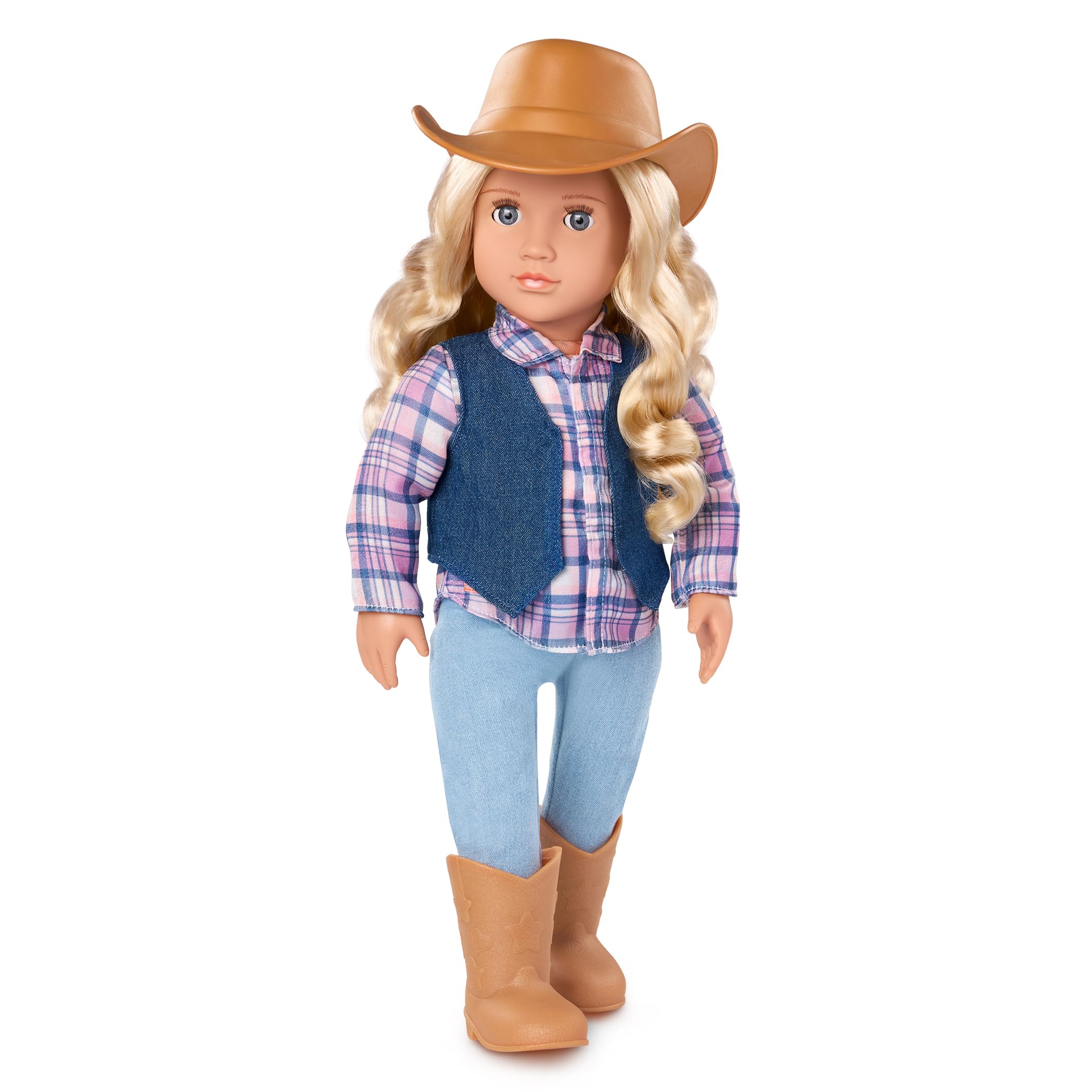 Our Generation Abigale 18-inch Cowgirl Doll - Western-Themed Equestrian Doll with Lifelike Hazel Eyes, Blonde Hair & Riding Outfit, Ages 3+ 9