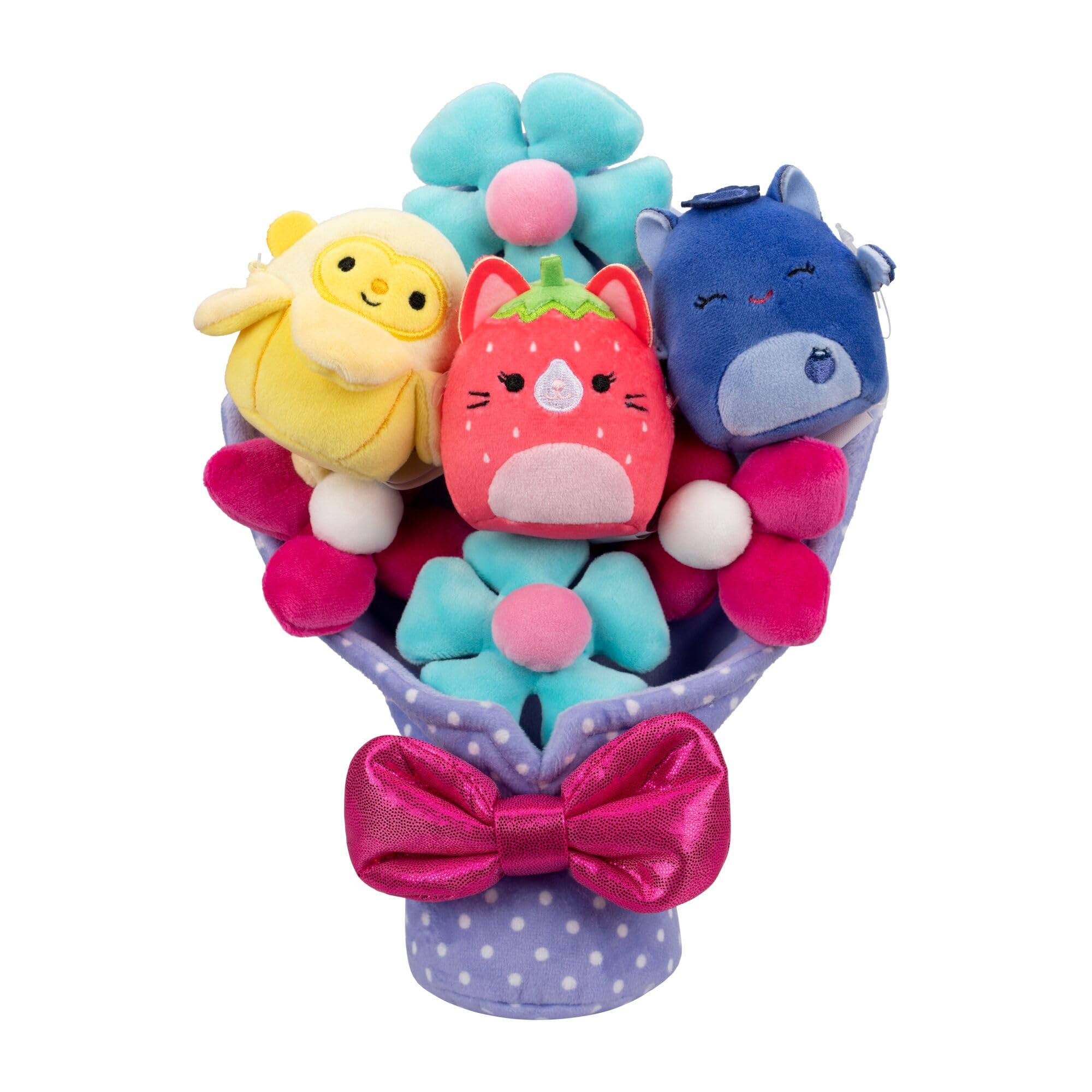 Squishmallows Micromallows Bouquet - 3 x 2.5-inch Plush Dolls | Classic Edition