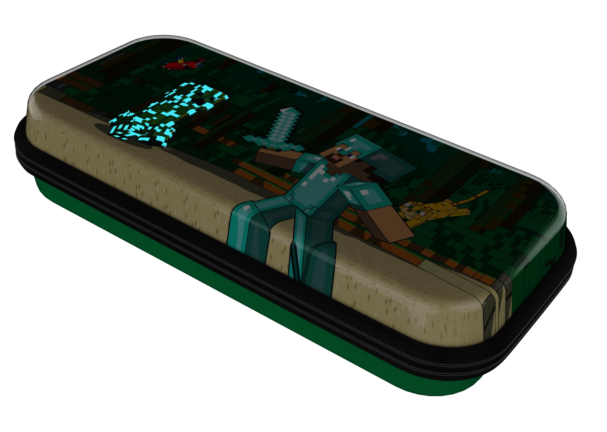 Minecraft Forest Battle - Nintendo Switch Travel Case with Glow-in-the-Dark Design 6