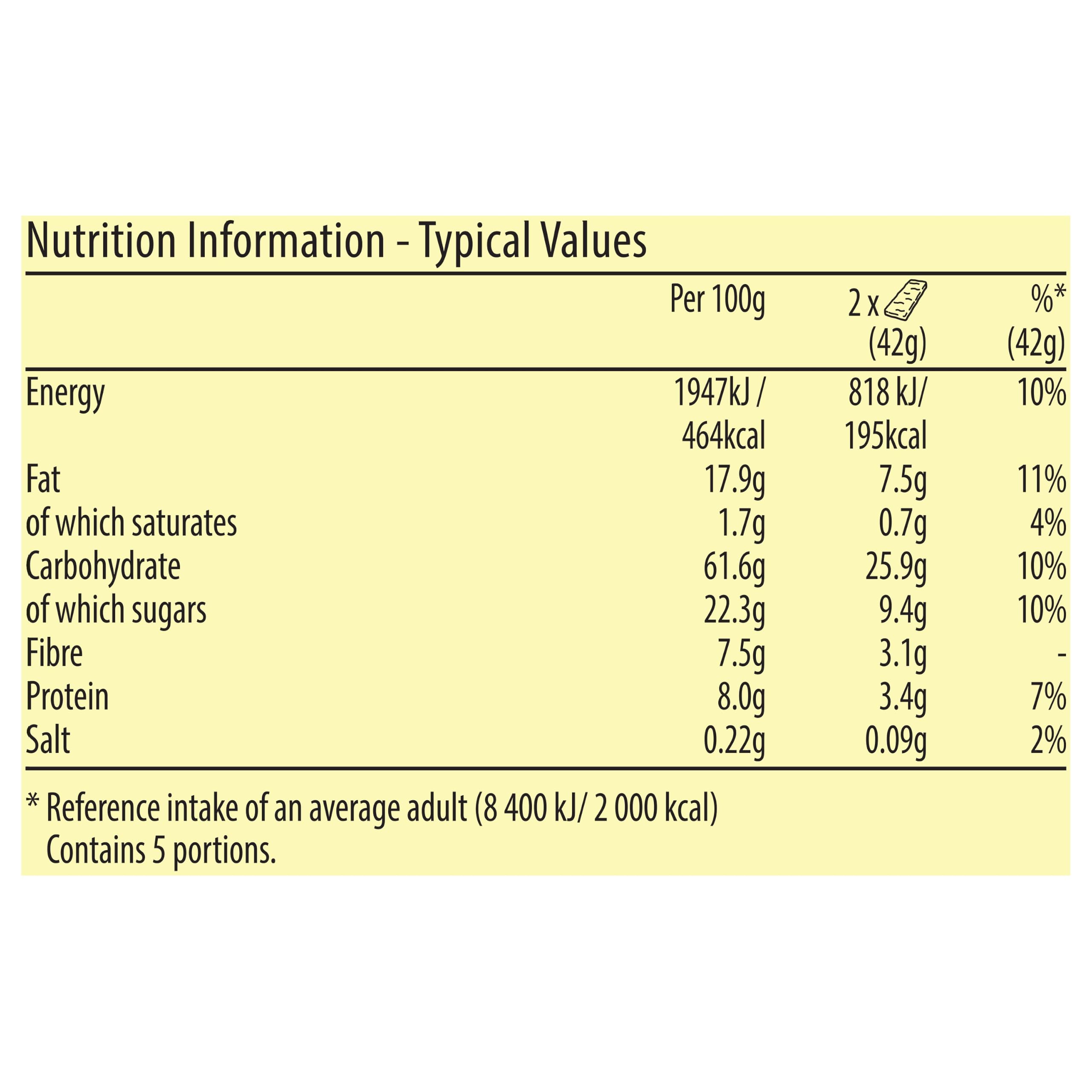 Nature Valley Crunchy Apple Cinnamon Whole Grain Oat Bars - High Fibre | 5 x 42g Bars 4