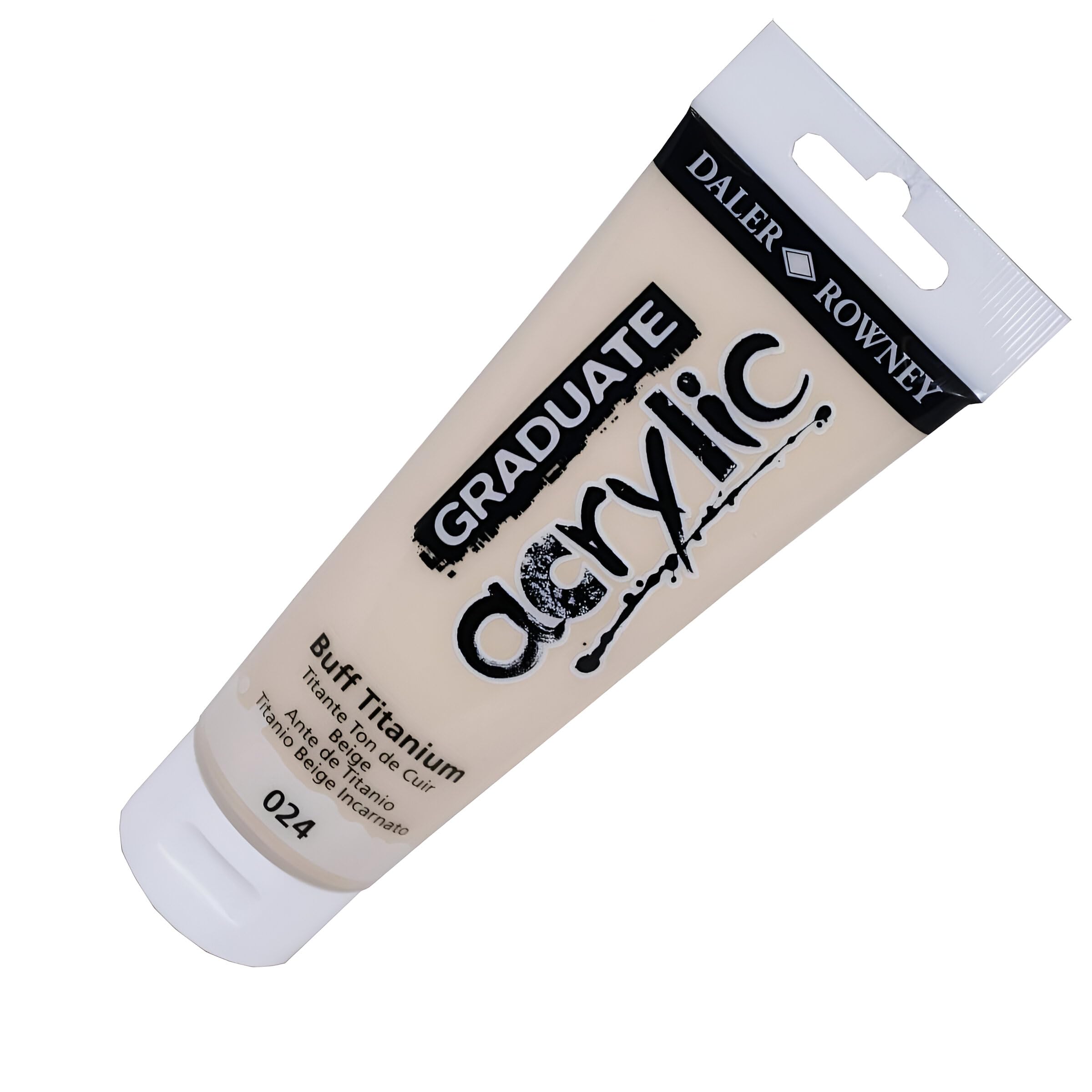 Daler-Rowney Graduate Acrylic Paint, Plastic Tube, 4oz - 120 ml, Buff Titan 1