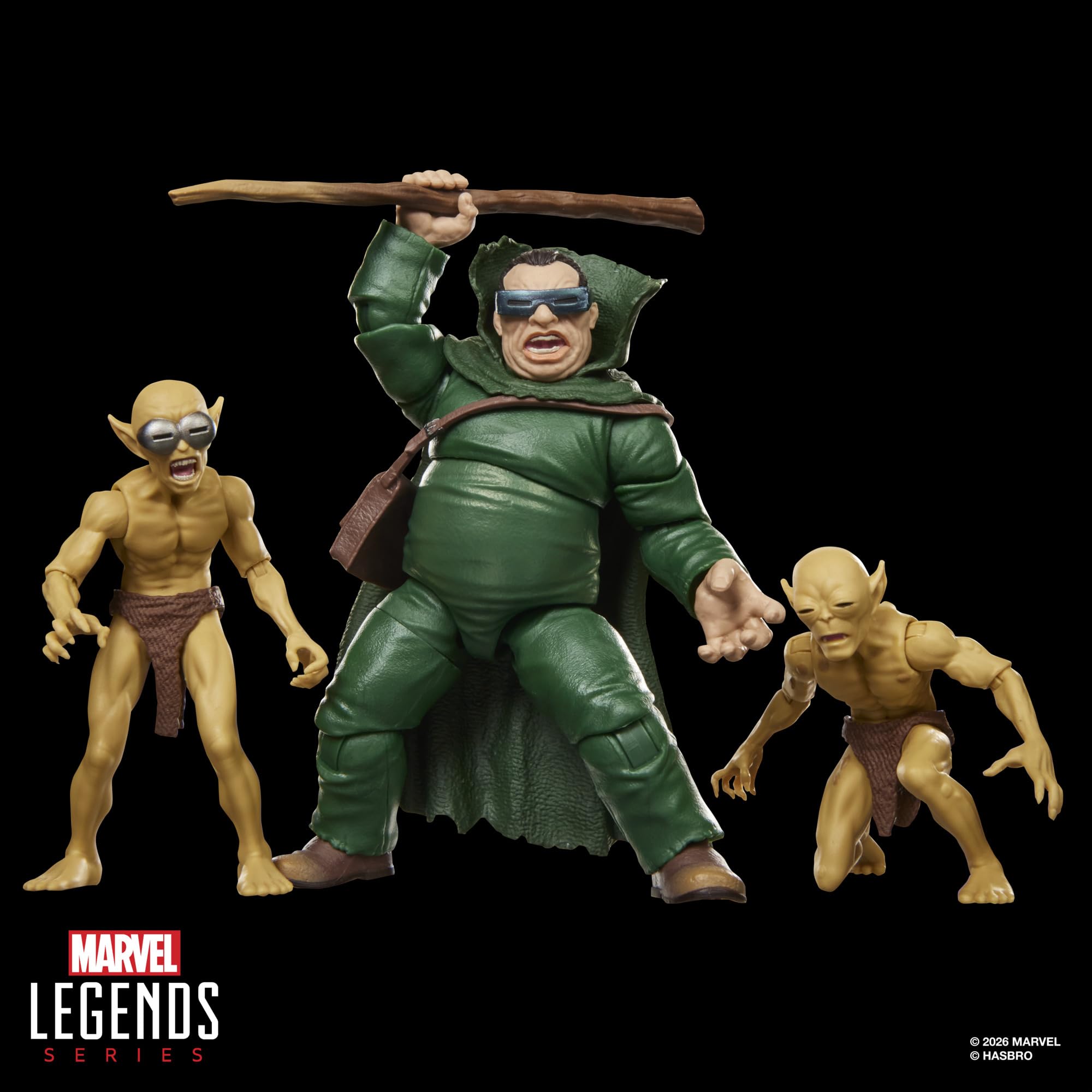 Marvel Legends Series Marvel's Mole Man & Moloids Multi-Pack - 3 Fantastic Four Comics-Inspired Collectible 15 cm Scale Action Figures | Ages 4+ 6