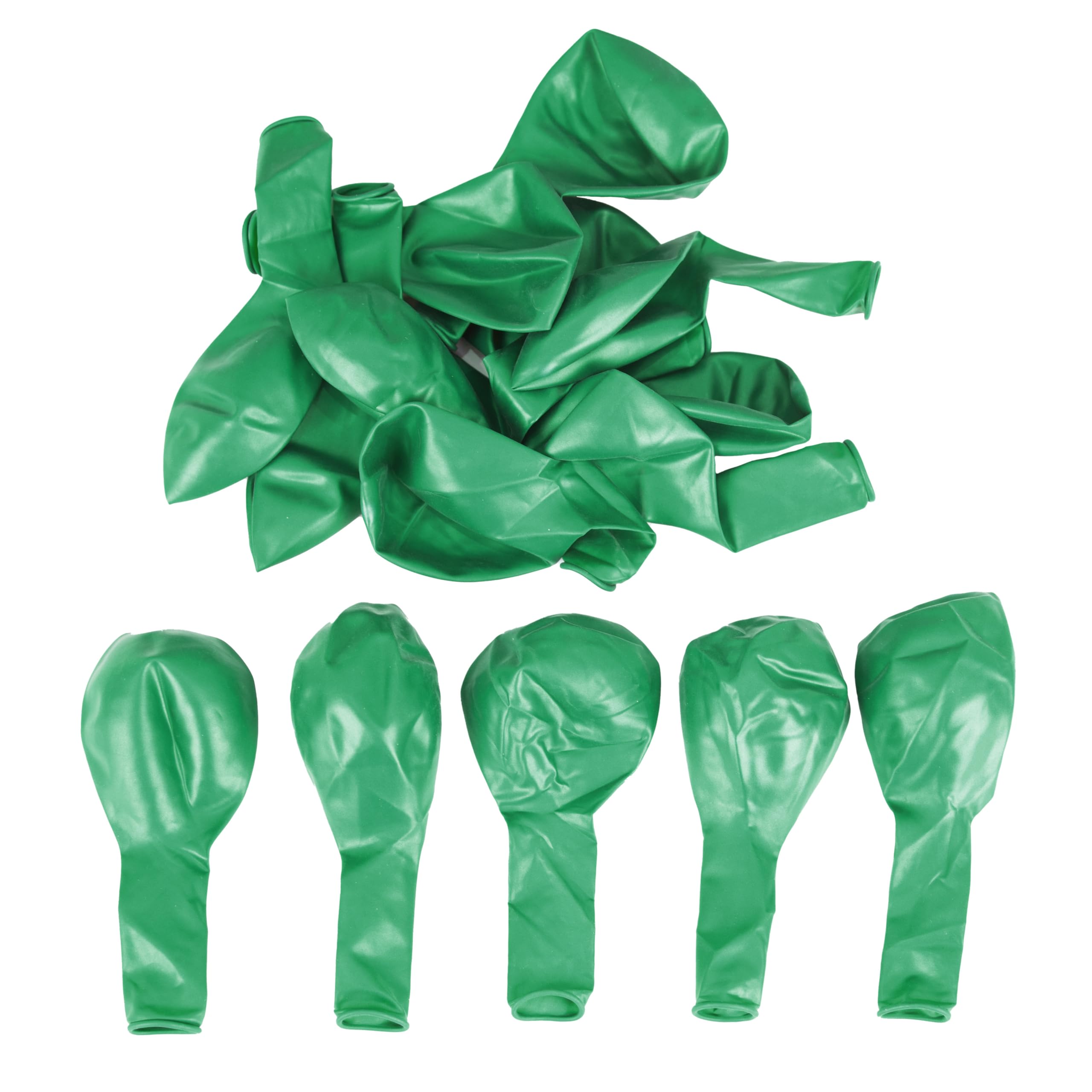 SHATCHI Green Latex Balloons - 25 Pack, 12 Inch Thick, Biodegradable for Parties & Events 6