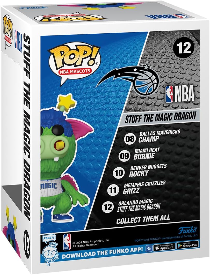 Funko Pop! NBA Mascots - Stuff the Magic Dragon Vinyl Figure (Orlando Magic)