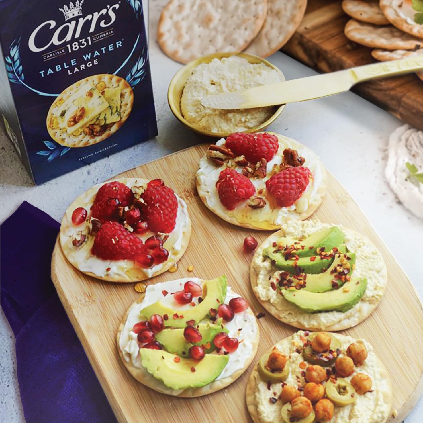 Carr's Table Water Large Crackers - 200g | Multigrain | Vegetarian 2