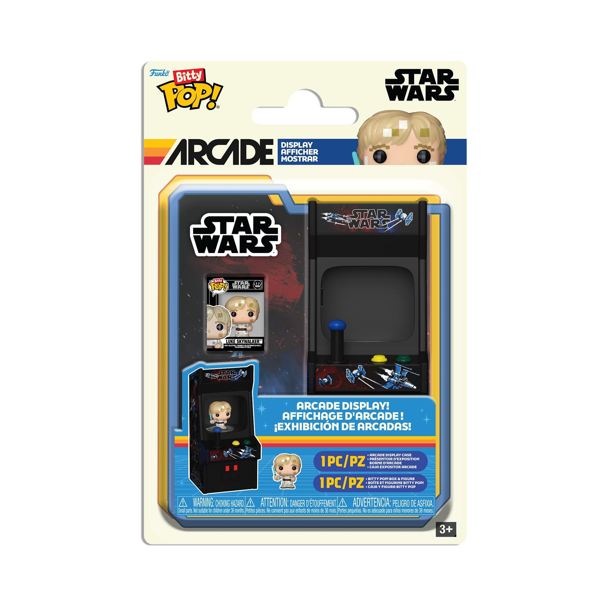 Funko Bitty POP! Arcade Cabinet: Star Wars - Luke (8bit) Vinyl Figure 1
