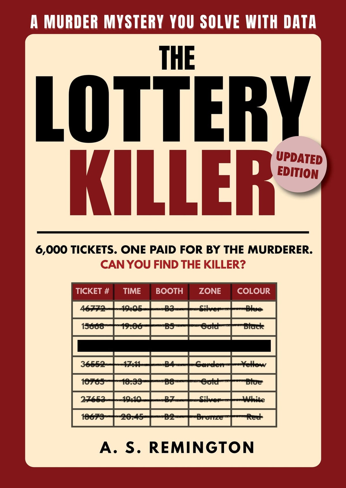 Murdoch Books The Lottery Killer Vol. 1: Updated Edition - Murder Mystery Logic Puzzle Book, Paperback