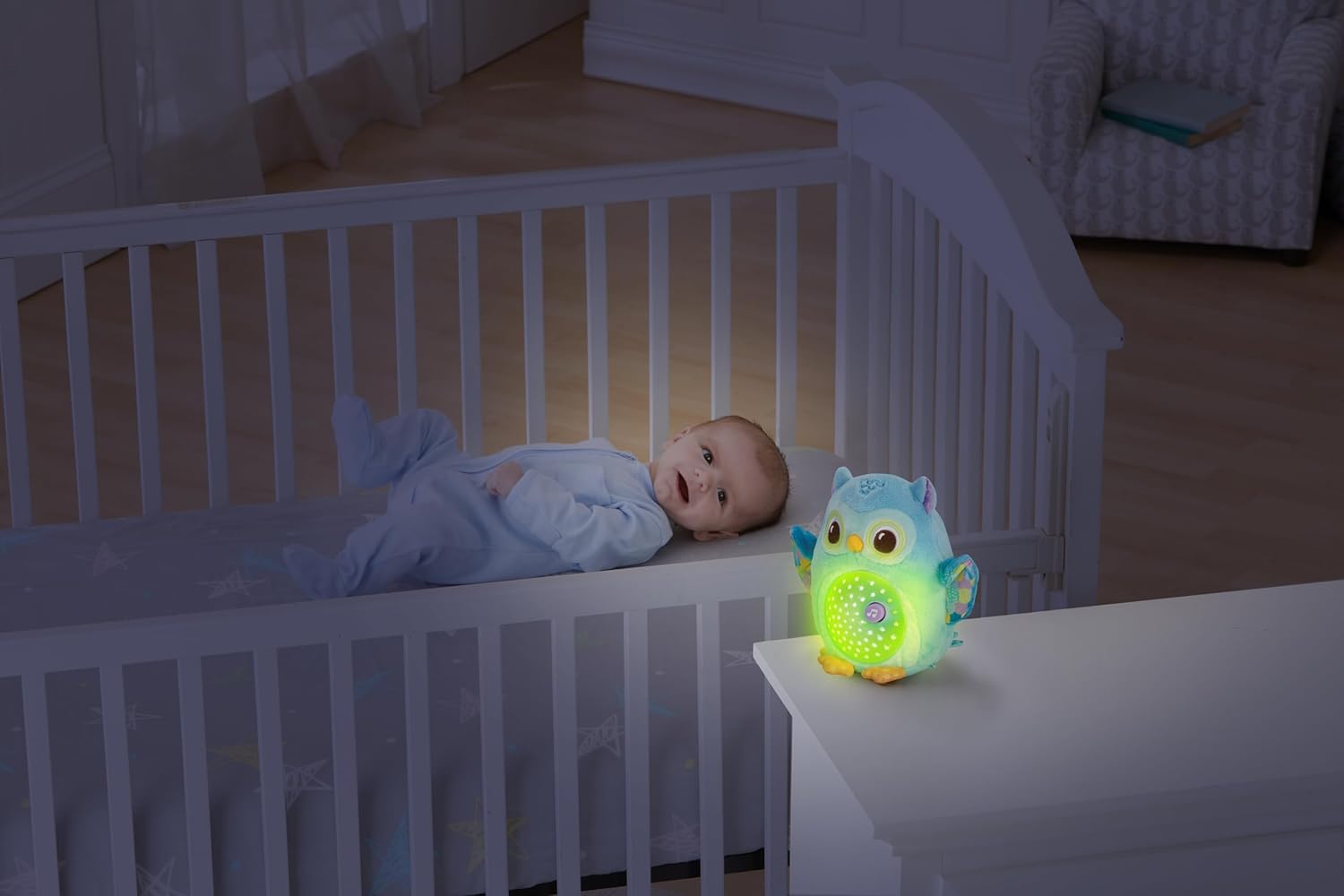 VTech Baby Twinkle Lights Owl - Soothing Plush Toy with Lights, Nature Sounds & White Noise for Infants 4