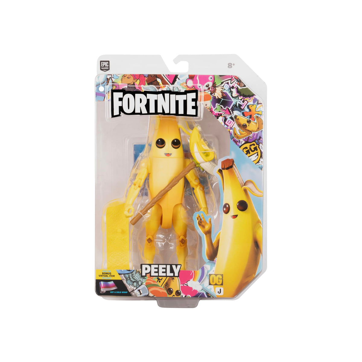 Jazwares Fortnite Legendary Peely Action Figure - 6-inch, 28 Points of Articulation