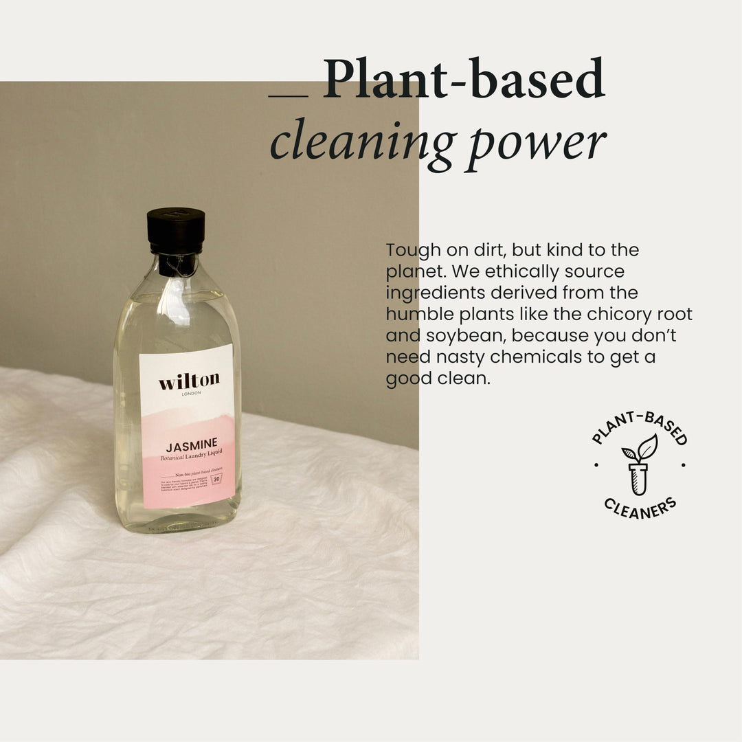 Wilton London Eco-Friendly Jasmine Laundry Liquid (28 Washes, Non-Bio, Plant-Based)