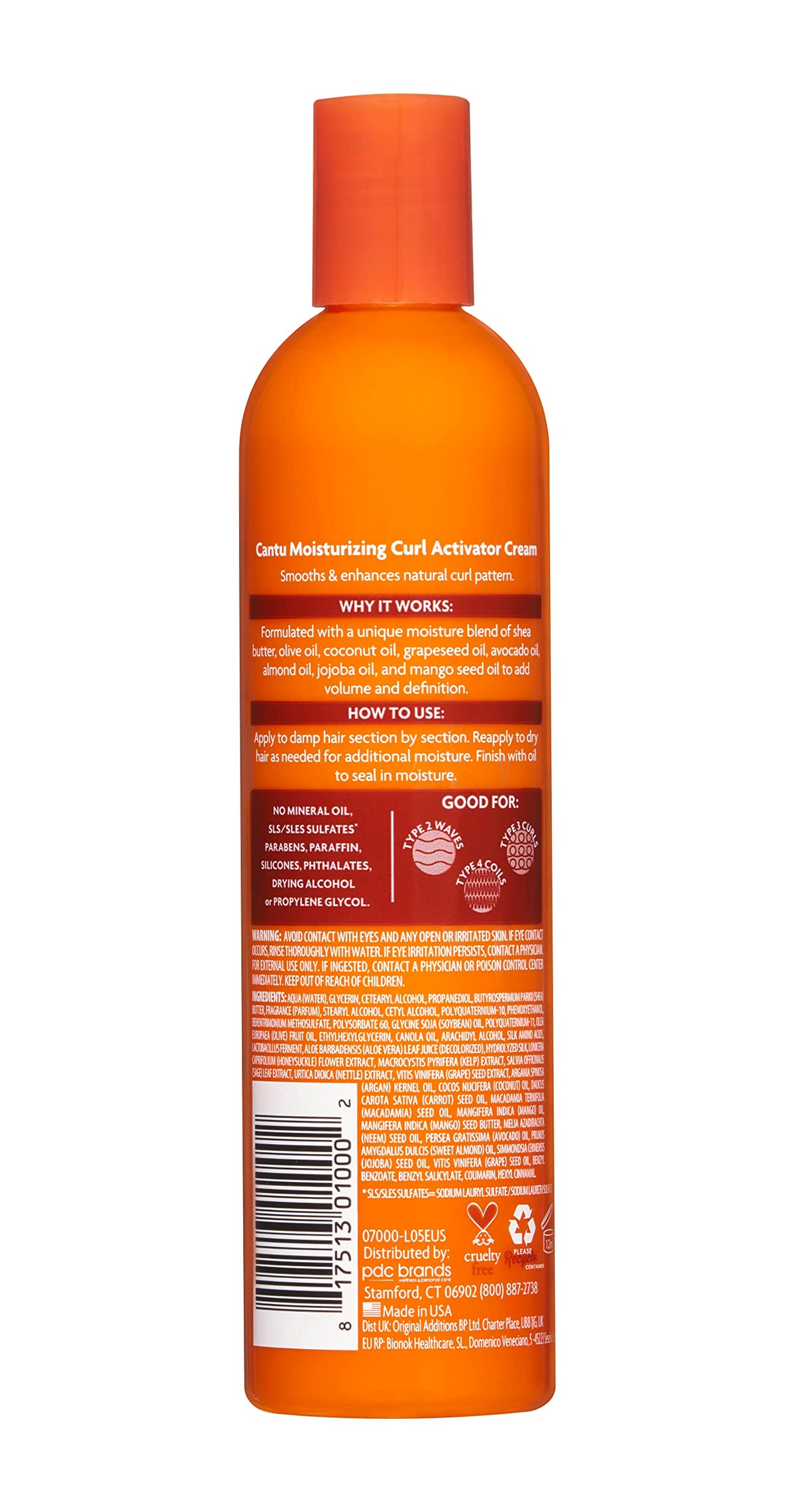 CANTU Moisturizing Curl Activator Cream - Nourish & Define Curls, Eliminates Frizz | 355 ml