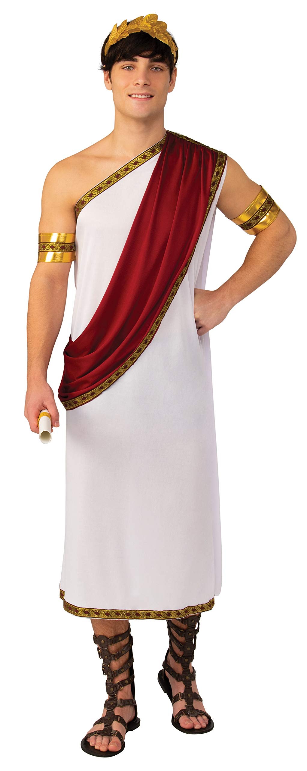 Bristol Novelty Caesar Costume - Toga with Drape, Headband & Armbands | One Size | Polyester 2