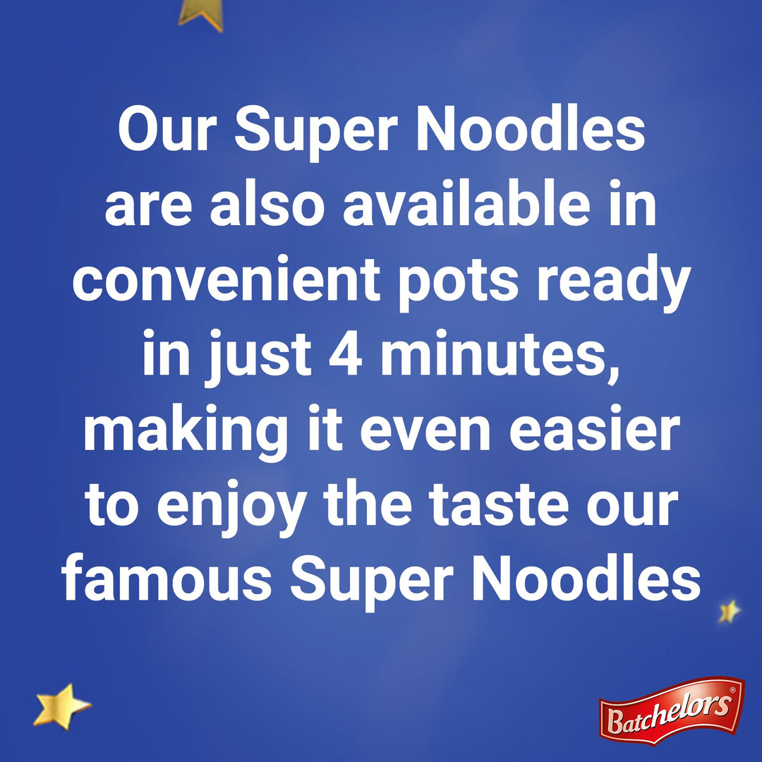 Batchelors Super Noodles Chow Mein Flavour, Instant Noodles Snack Cup, 90g