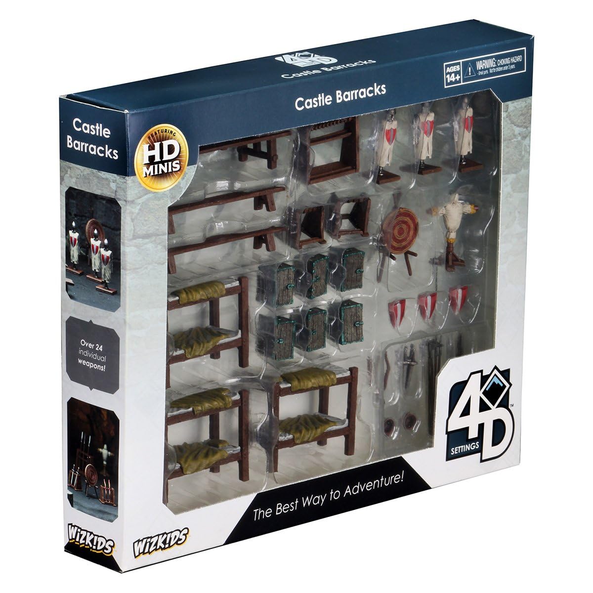 WizKids Castle Barracks 4D Scene - Tabletop Gaming Scenery | Plastic | Large 2