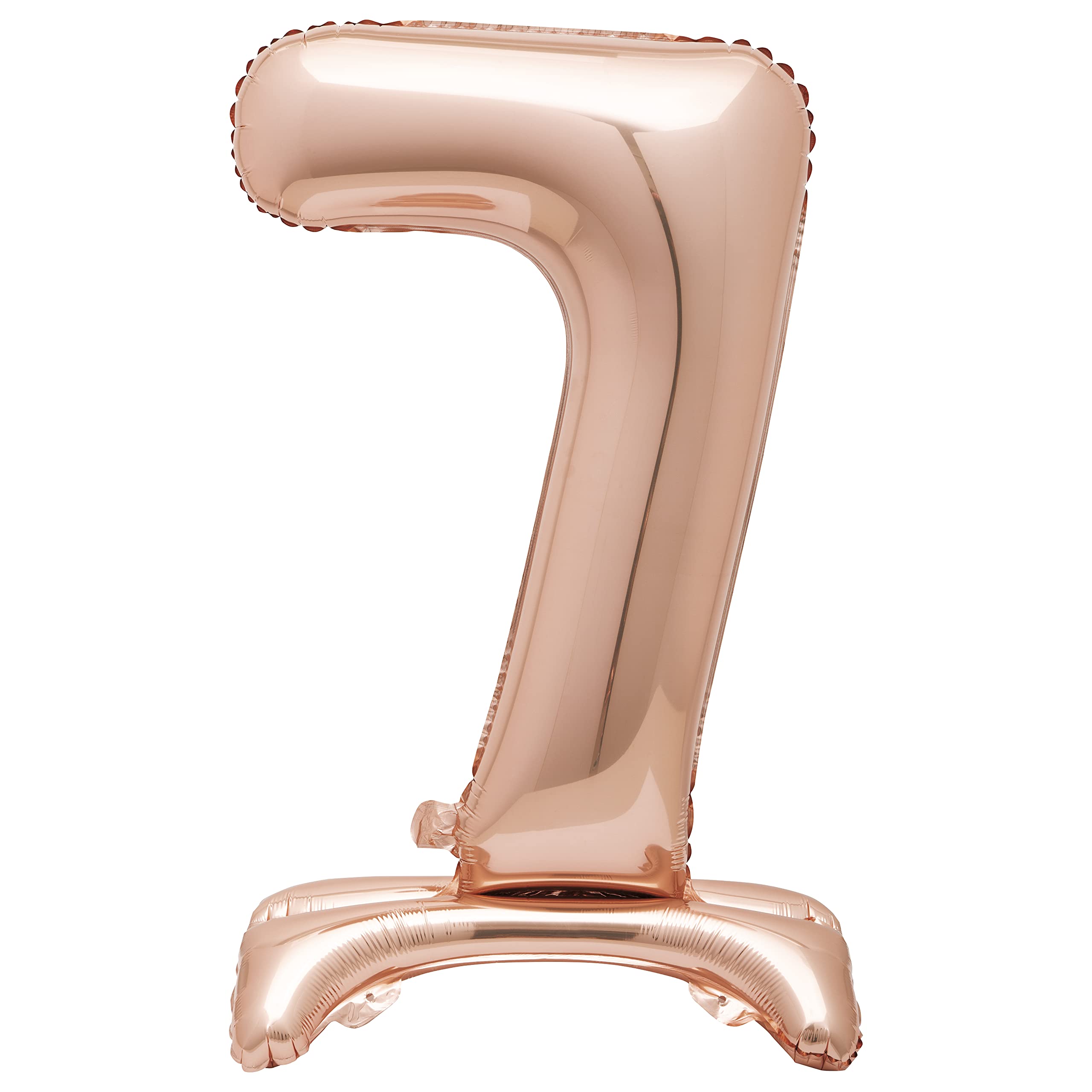 Rose Gold Foil Number 7 Balloon (76cm) - Elegant Milestone Party Decor 1