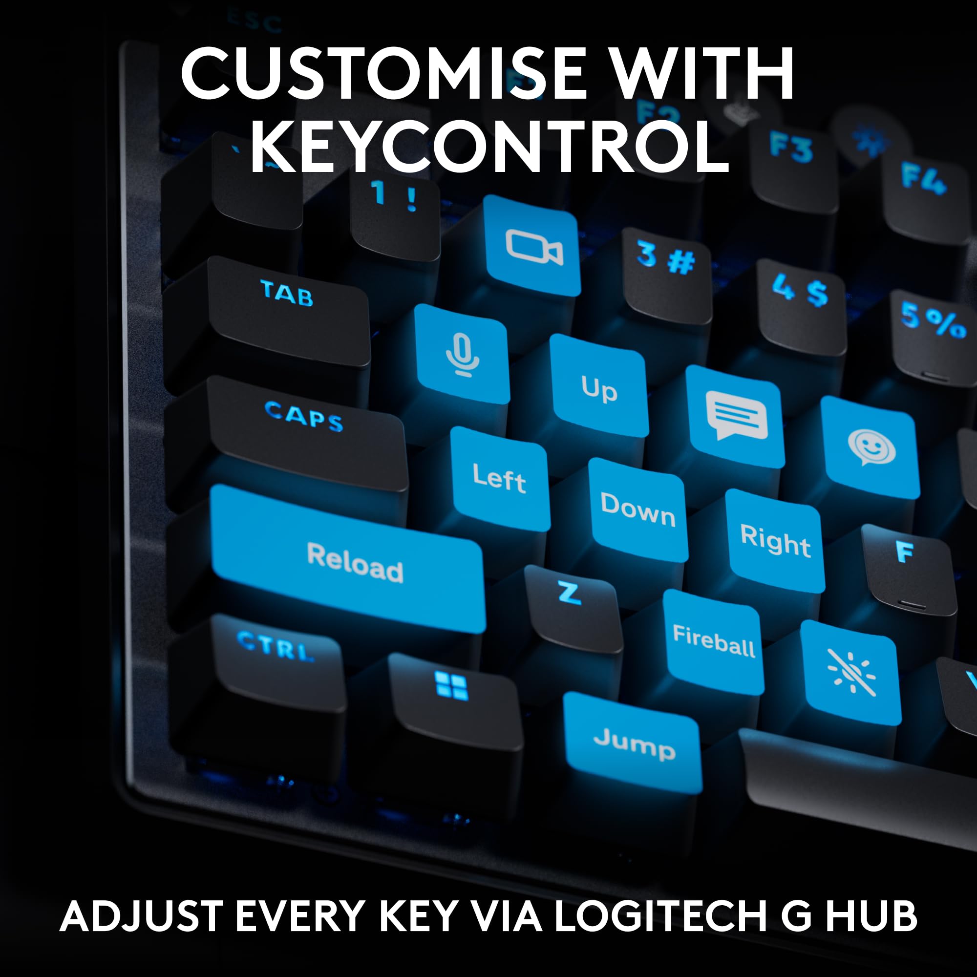 Logitech G PRO X TKL RAPID Gaming Keyboard - Magnetic Analog Switches, Rapid Trigger | Black | RGB 5
