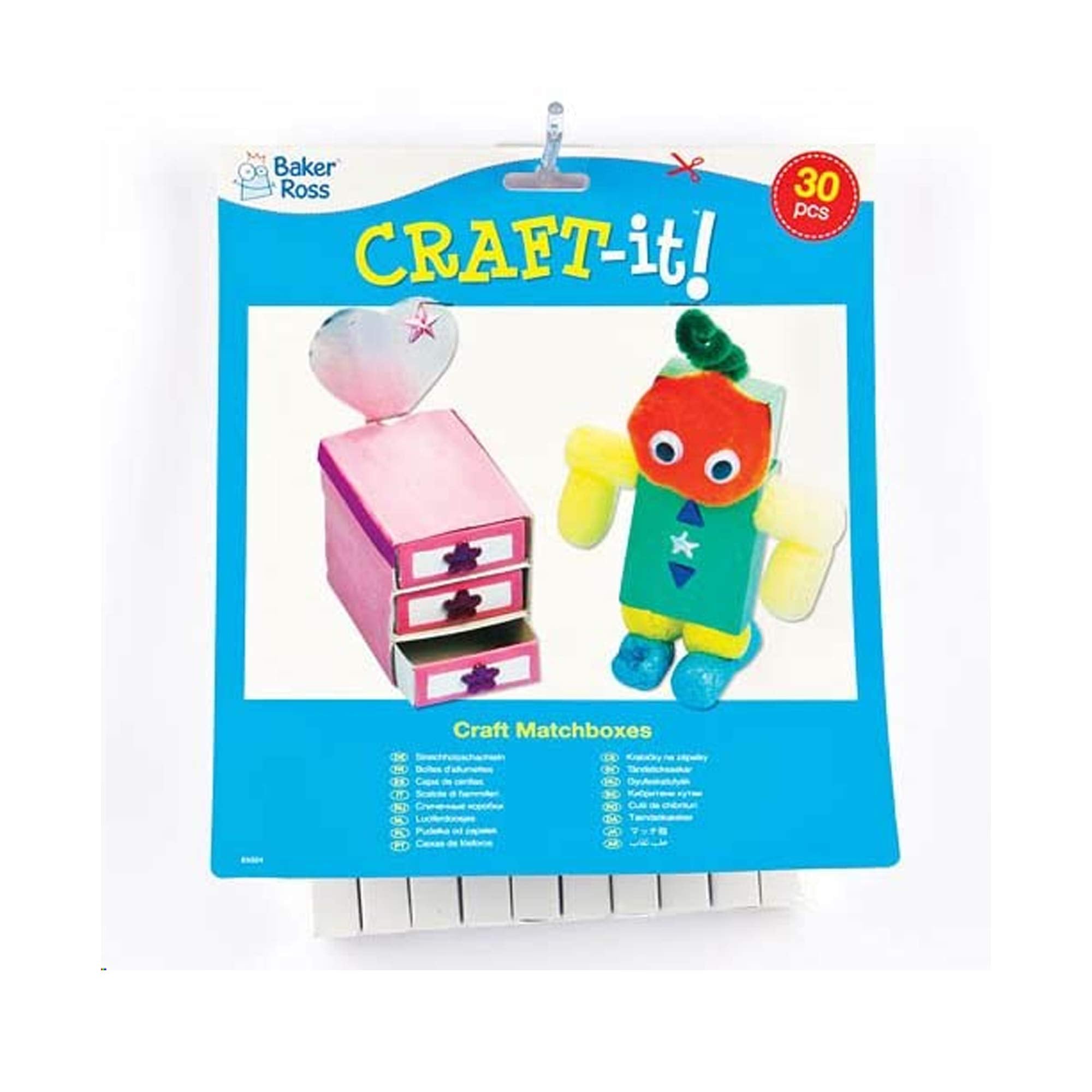 Baker Ross E5324 Craft Matchboxes - Pack of 30 for Decorating | 52mm x 35mm Cardboard 4