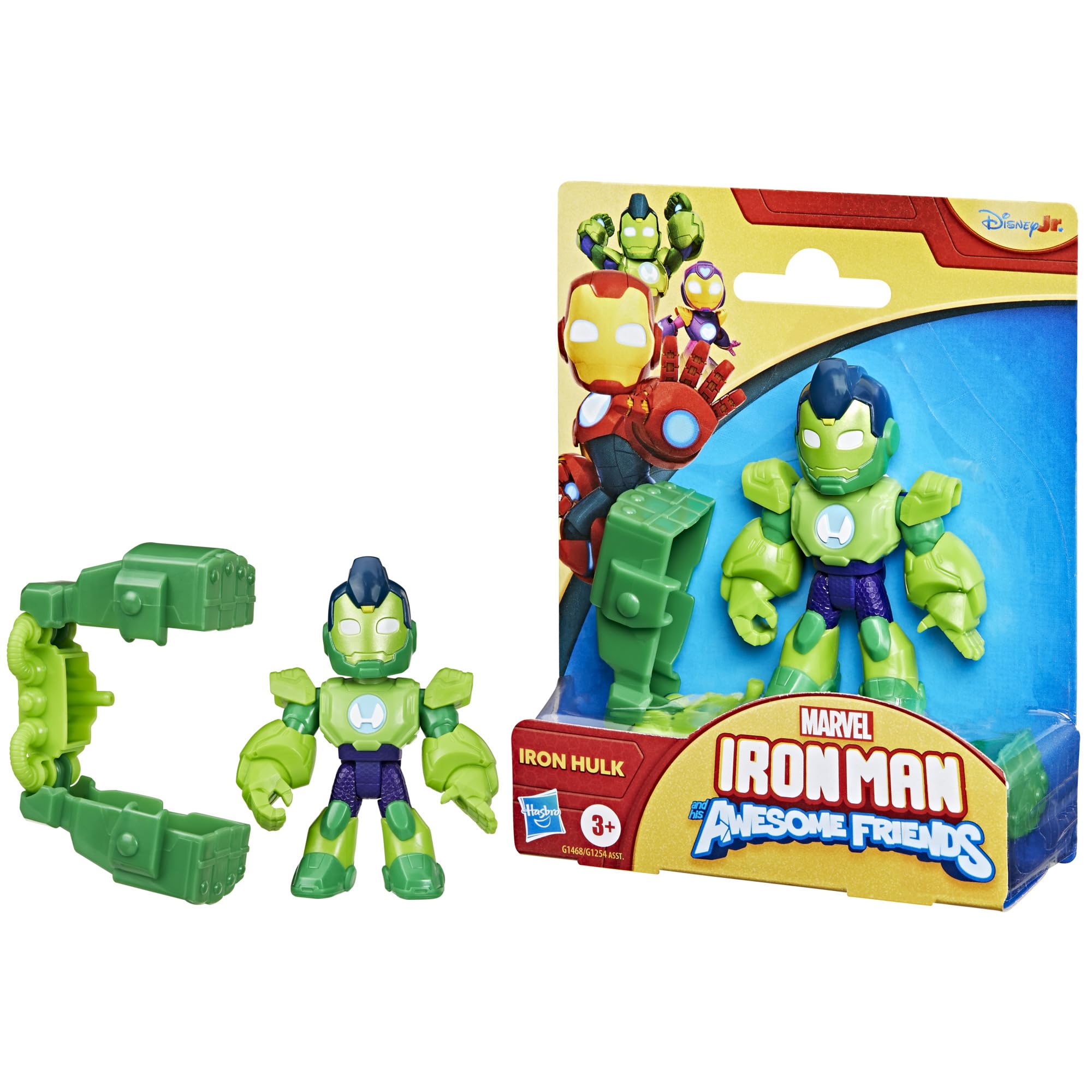 Marvel Iron Hulk Action Figure - 7.6 cm Poseable Toy with Detachable Iron Fists, Ages 3+ 1