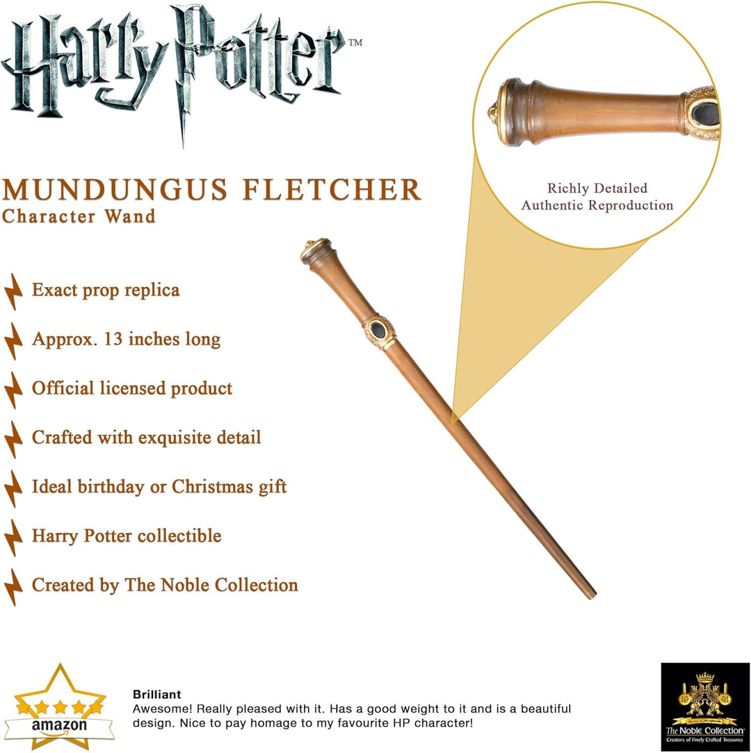 The Noble Collection Wizarding World - Harry Potter - Mundungus Fletcher Character Wand (30646)