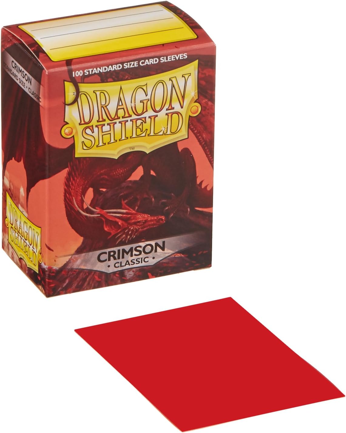 Dragon Shield Classic Standard Size Sleeves 100Pk - Crimson 1