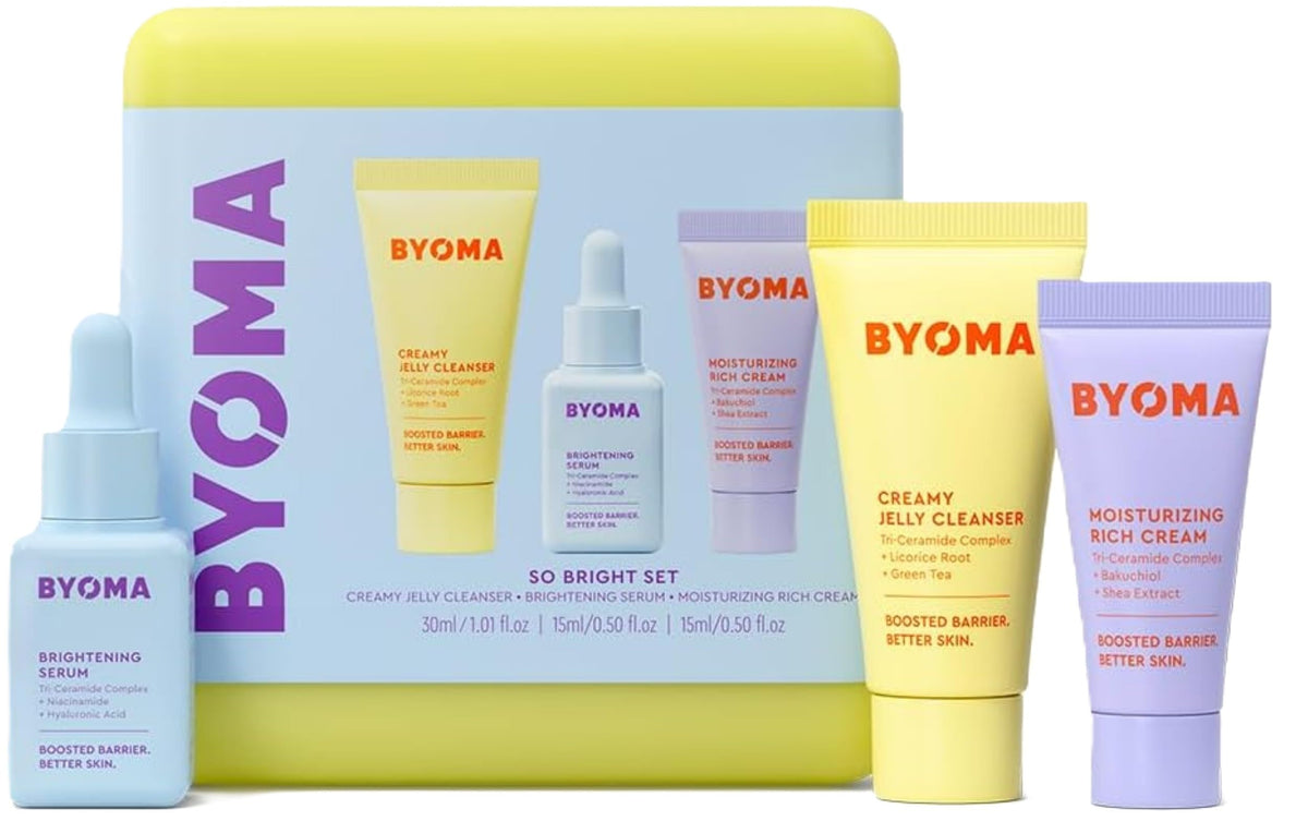 BYOMA So Bright Set - Barrier Repair Skincare Set | Travel Size | 30ml